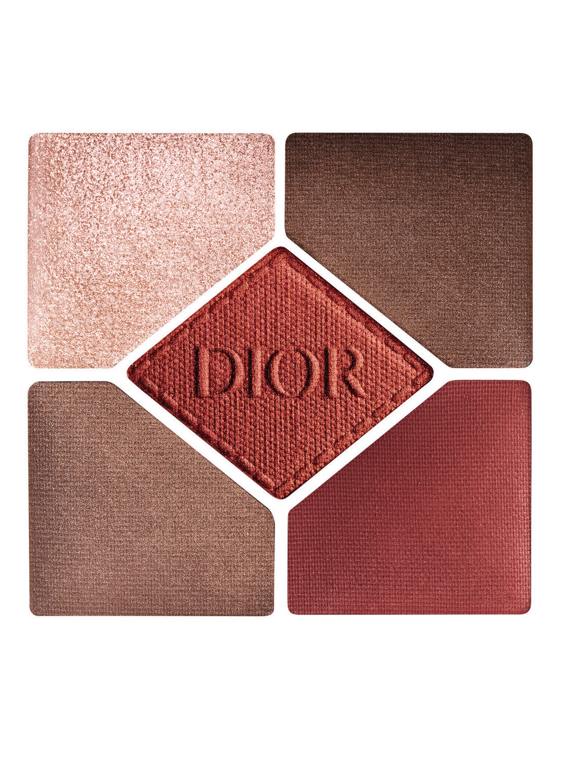 DIOR Diorshow 5 Couleurs - Oogschaduwpalette - voorkant 7 673 red tartan