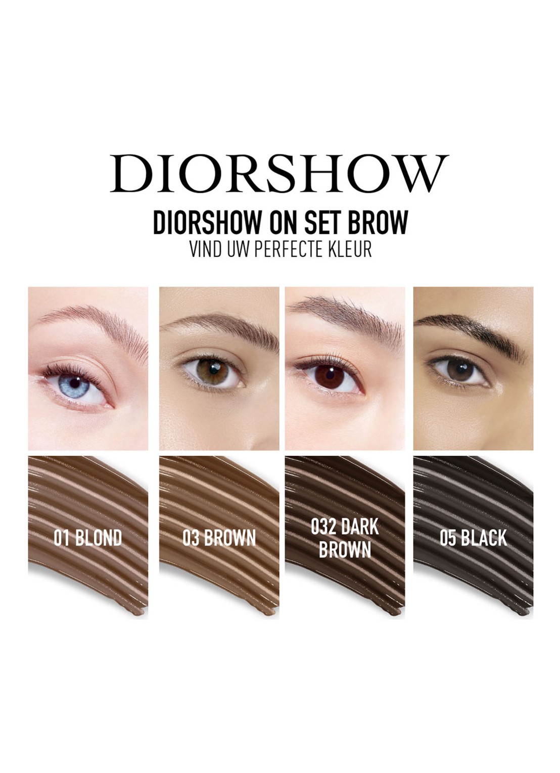 DIOR Diorshow On Set Brow Wenkbrauwgel - detail 3 005 - black