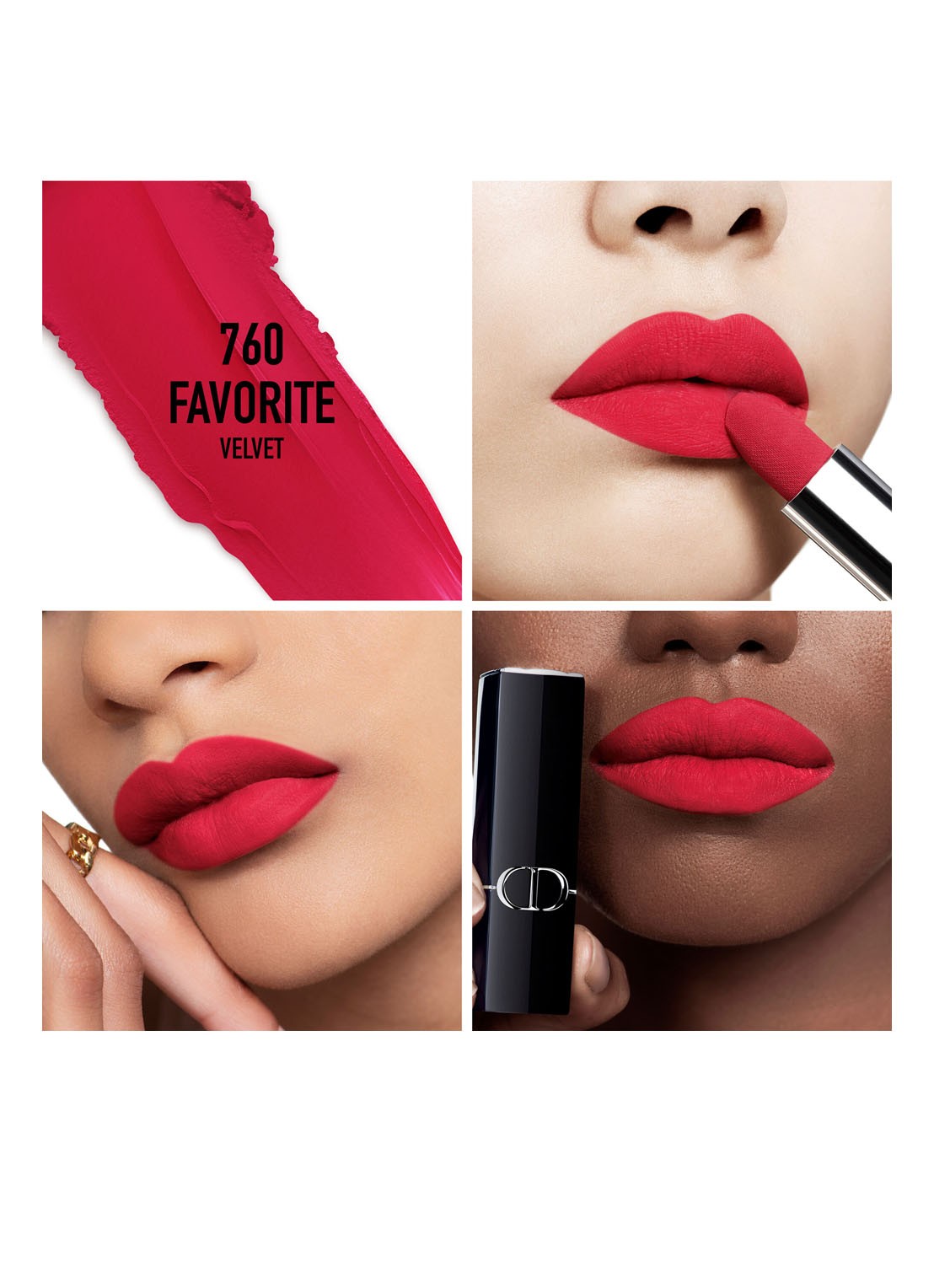 DIOR Rouge Dior Lipstick  - detail 4 fluweel - 760 favorite