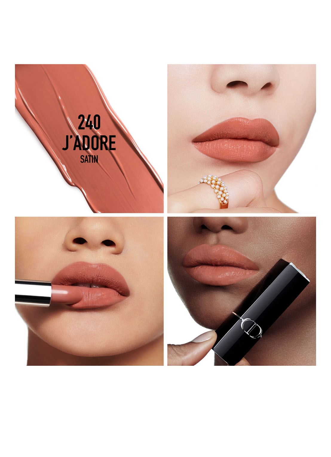 DIOR Rouge Dior Lipstick - detail 2 satijn - 240 j'adore