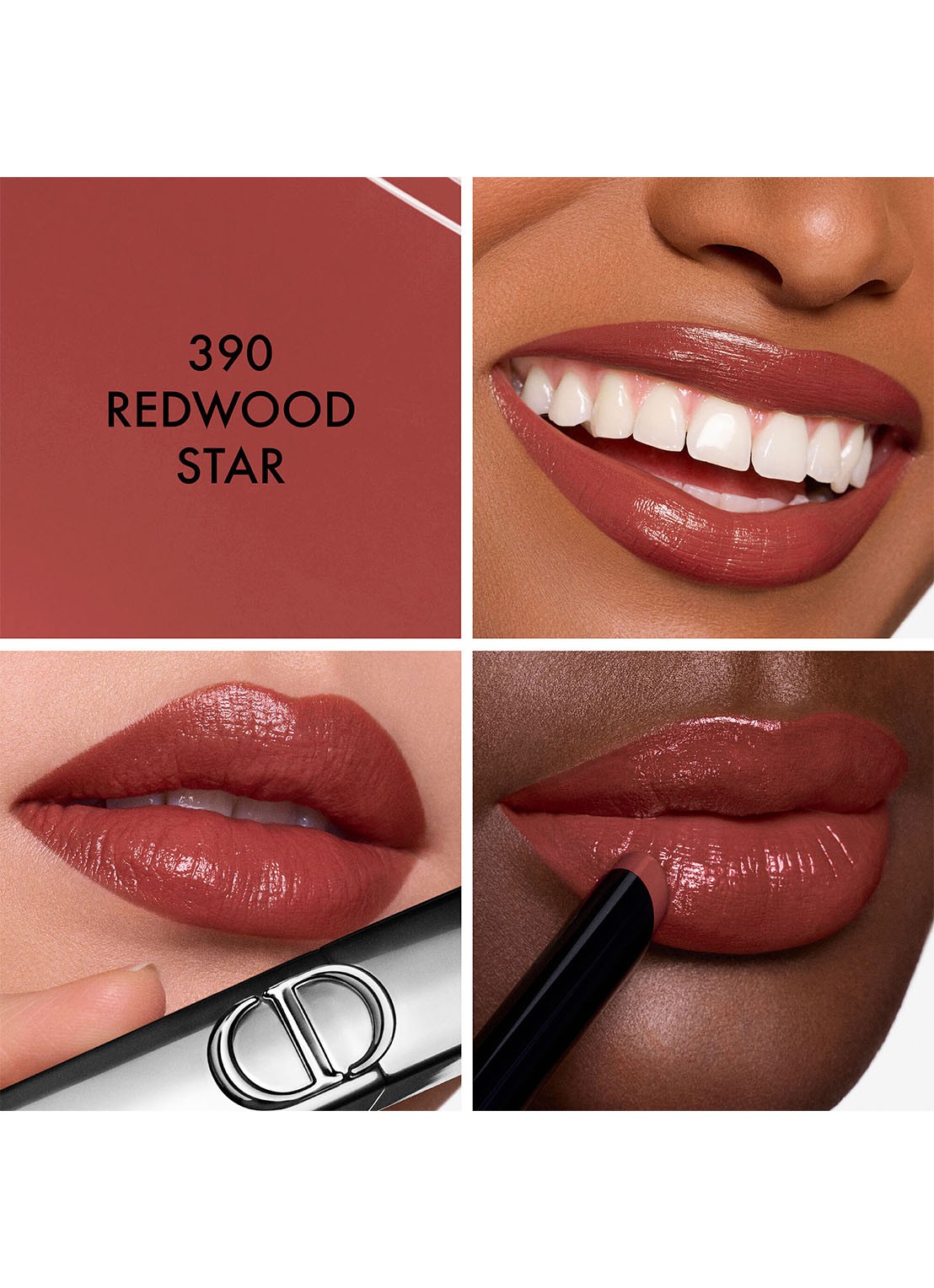 DIOR Rouge Dior On Stage - lipstick - detail 4 390 redwood star