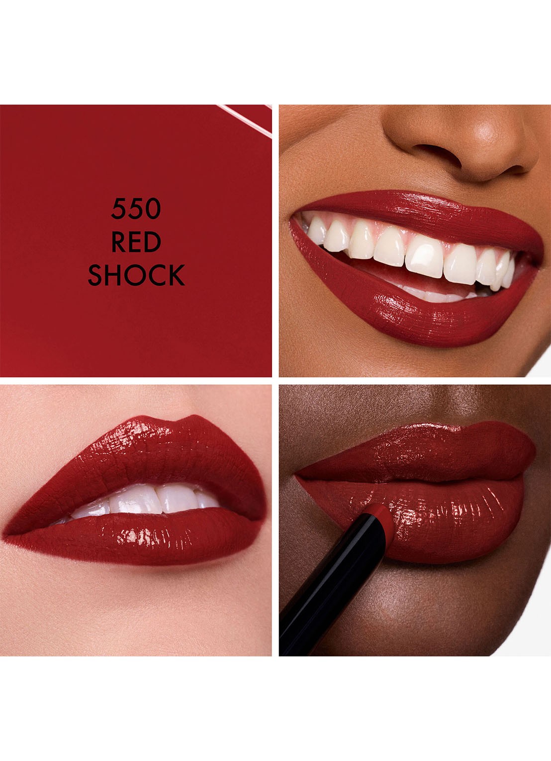 DIOR Rouge Dior On Stage - lipstick - detail 4 550 red shock