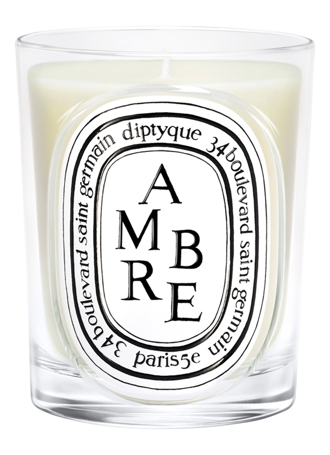 DIPTYQUE Ambre Classic geurkaars 190 gram - voorkant 2 beige