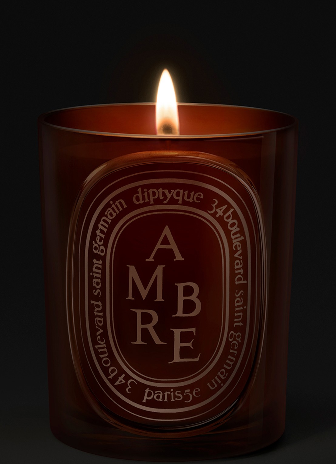 DIPTYQUE Ambre geurkaars 300 gram - voorkant 4 beige