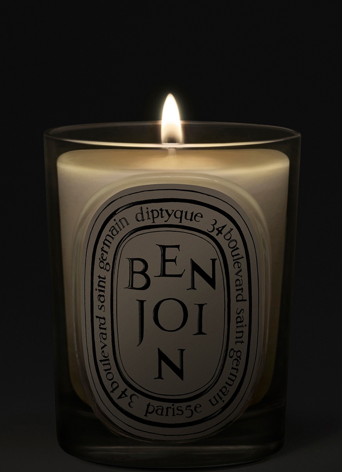DIPTYQUE Benjoin Classic geurkaars 190 gram - voorkant 4 beige