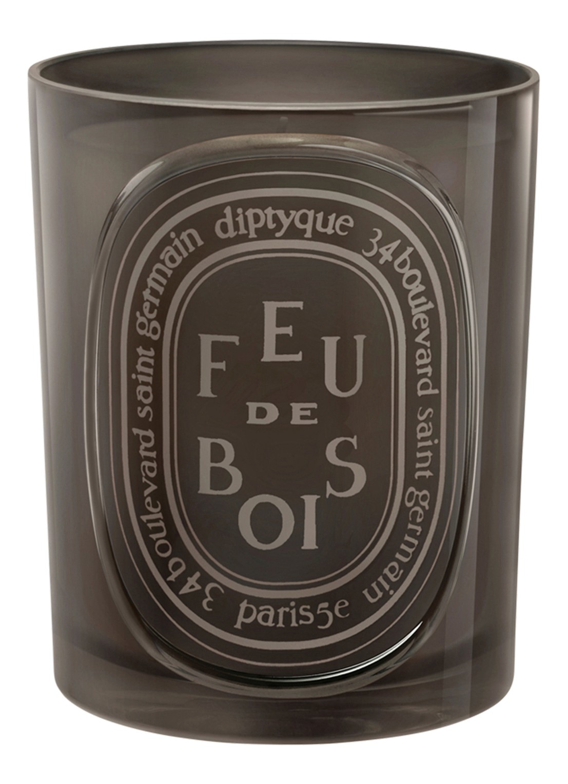 DIPTYQUE Feu de Bois geurkaars 300 gram - voorkant beige