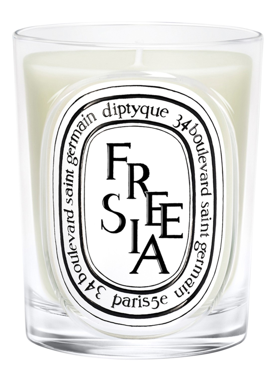 DIPTYQUE Freesia Classic geurkaars 190 gram - voorkant 2 beige