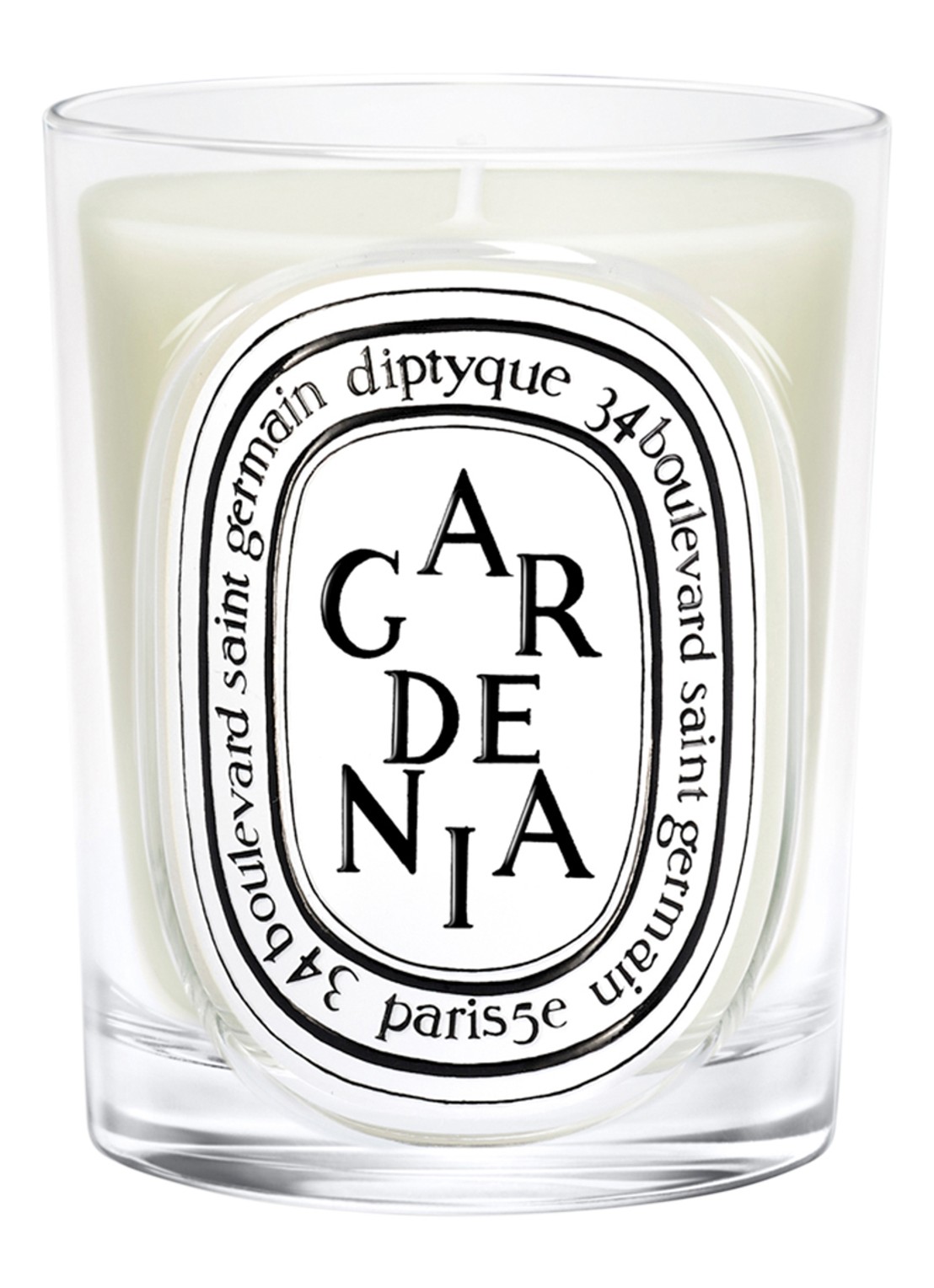 DIPTYQUE Gardenia Classic geurkaars 190 gram - voorkant 2 beige