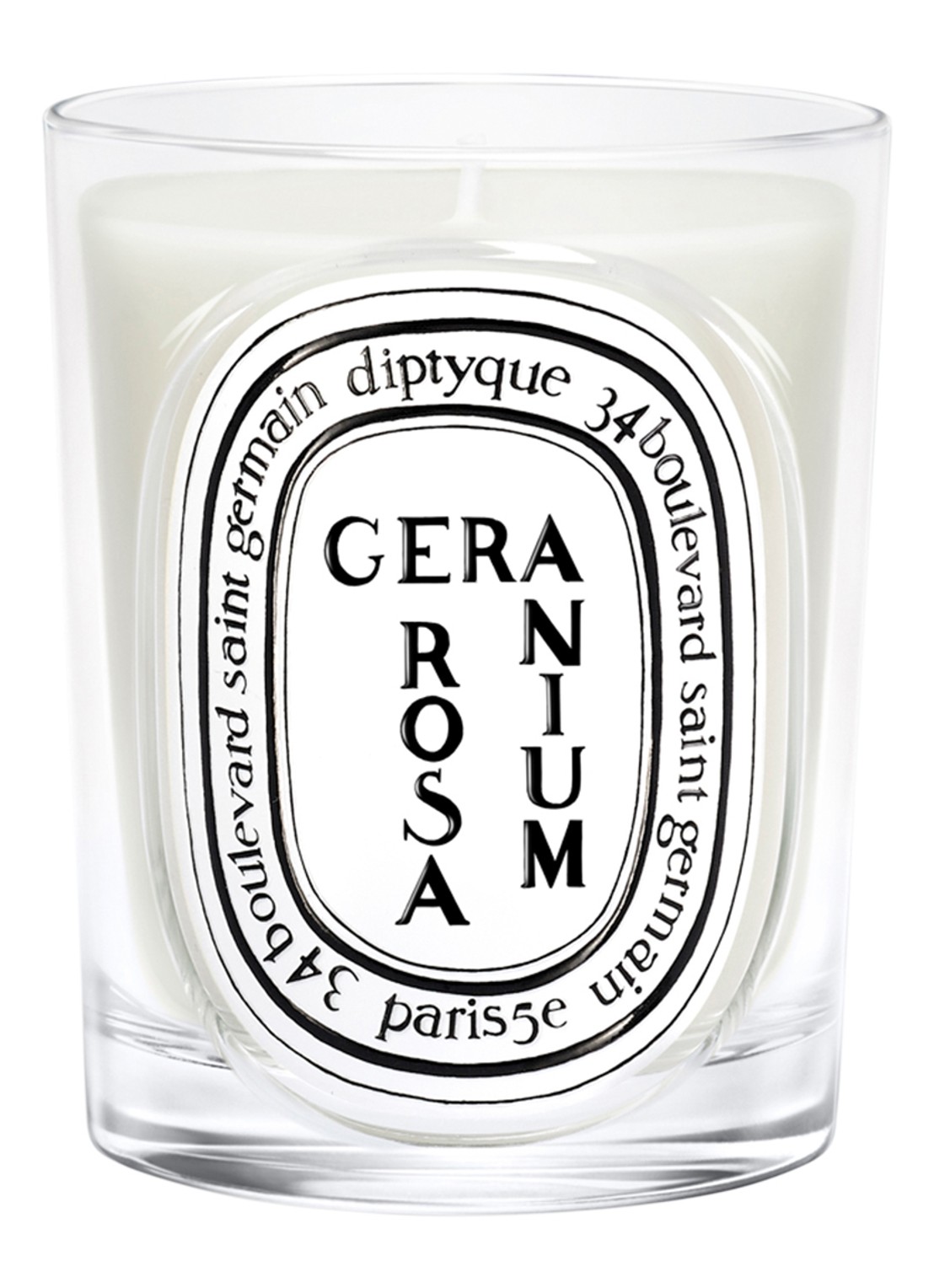 DIPTYQUE Geranium Classic geurkaars 190 gram - voorkant 2 beige
