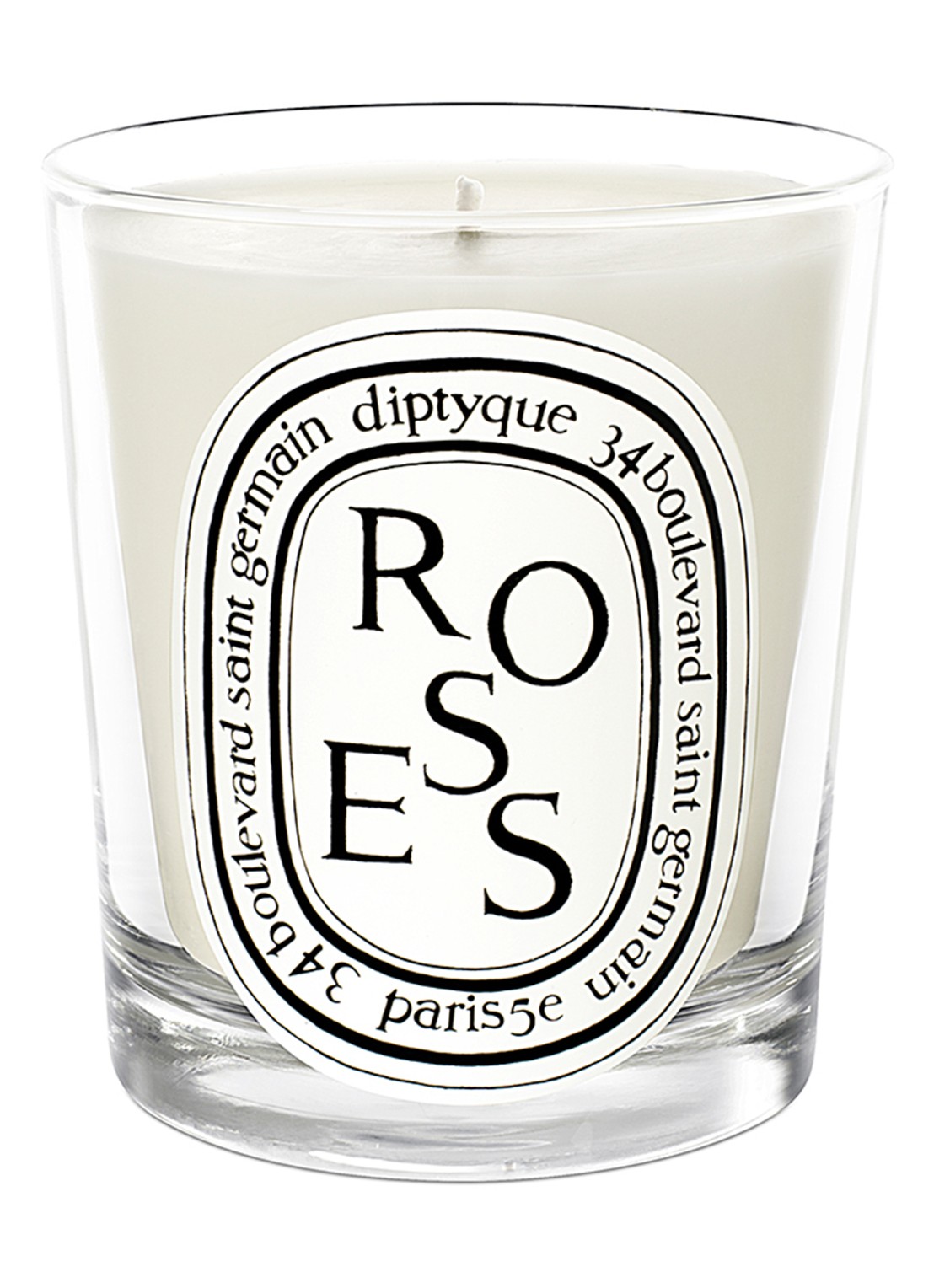 DIPTYQUE Mini Roses Candle - mini geurkaars - voorkant creme