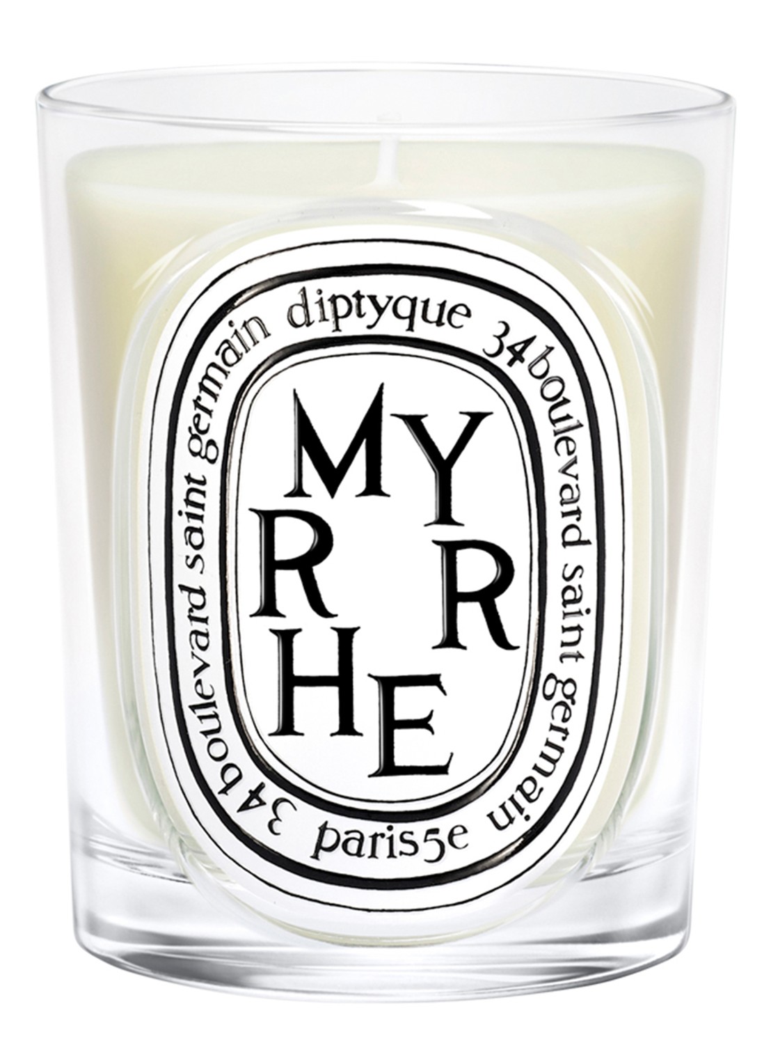 DIPTYQUE Myrrhe Classic geurkaars 190 gram - voorkant 2 beige