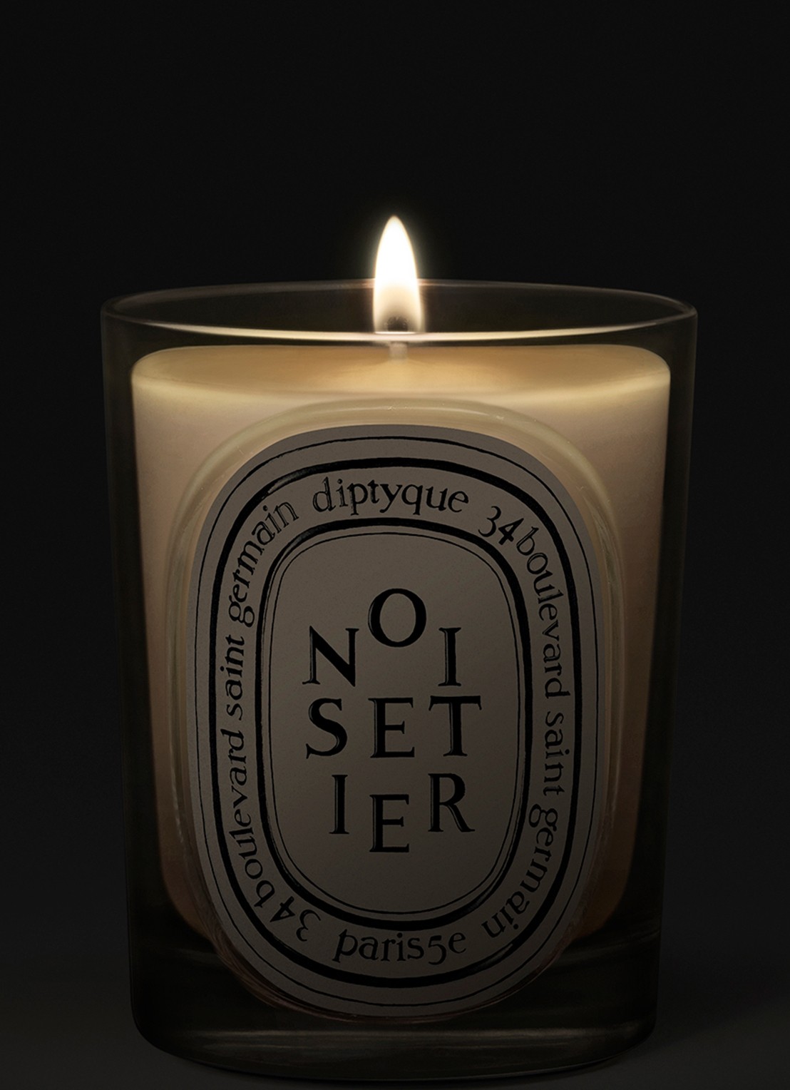 DIPTYQUE Noisetier Classic geurkaars 190 gram - voorkant 2 beige