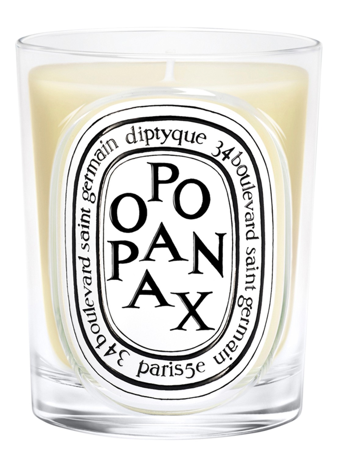 DIPTYQUE Opopanax Classic geurkaars 190 gram - voorkant beige