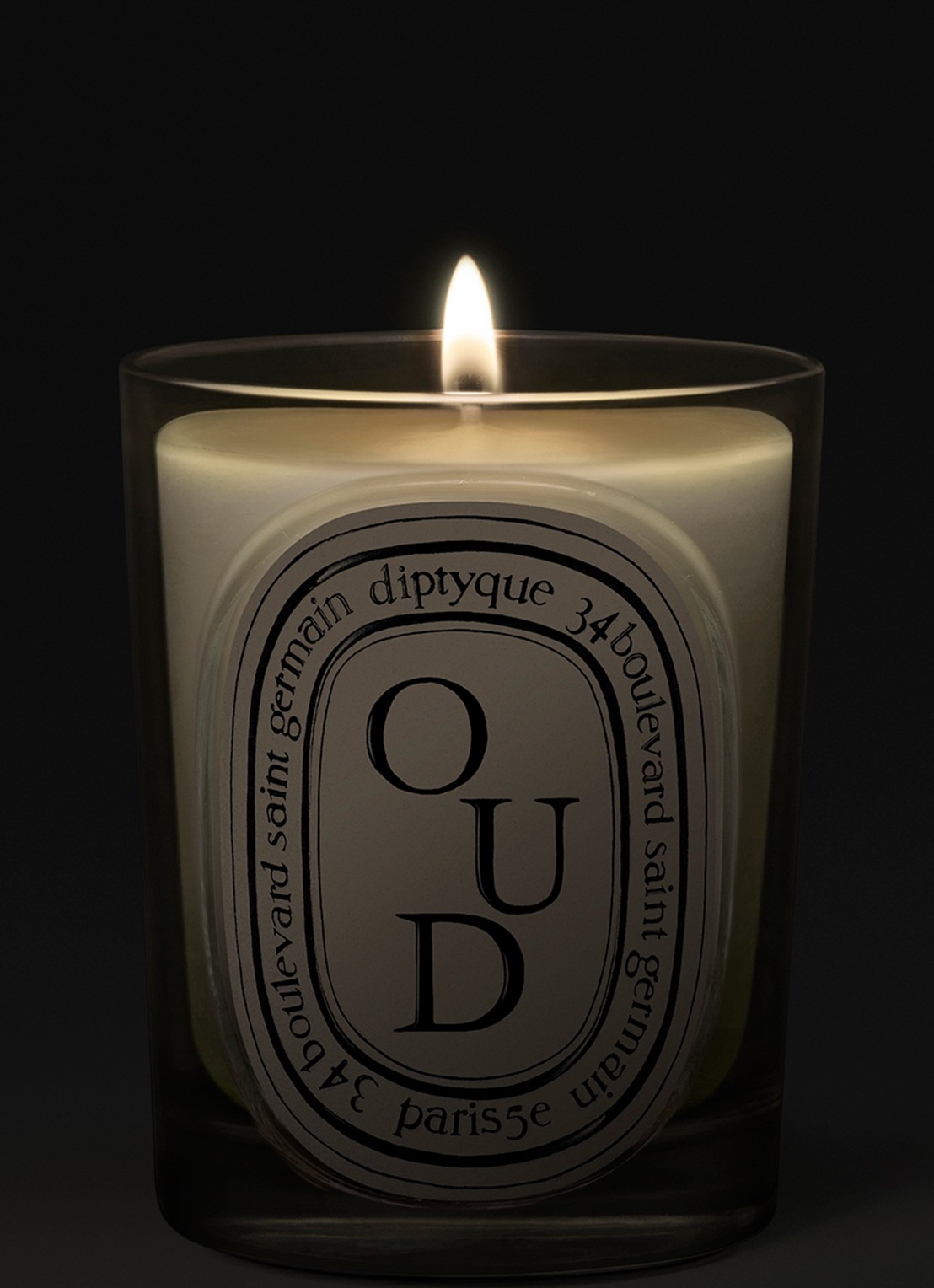 DIPTYQUE Oud Classic geurkaars 190 gram - voorkant 3 beige