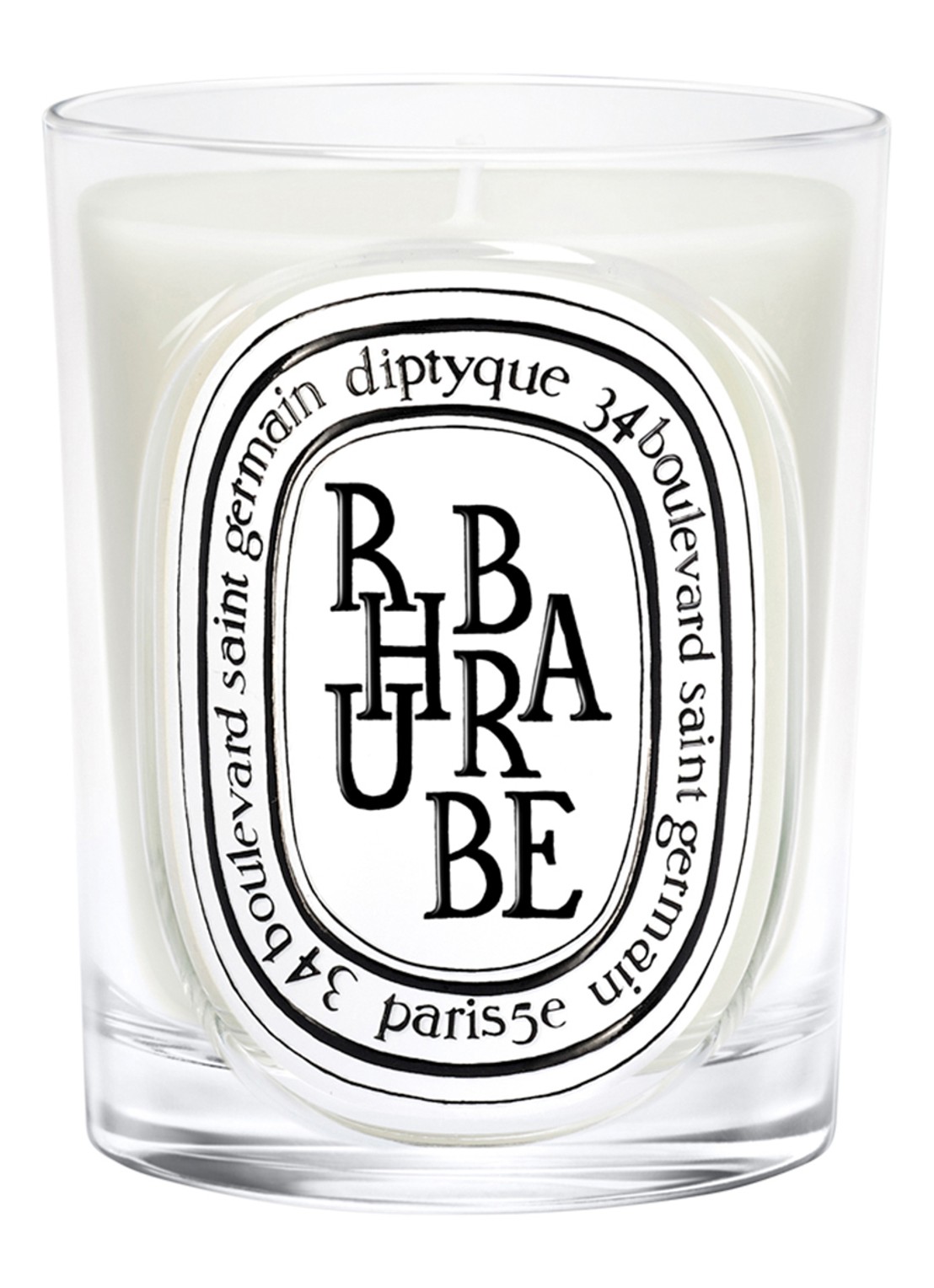 DIPTYQUE Rhubarbe Classic geurkaars 190 gram - voorkant 3 beige