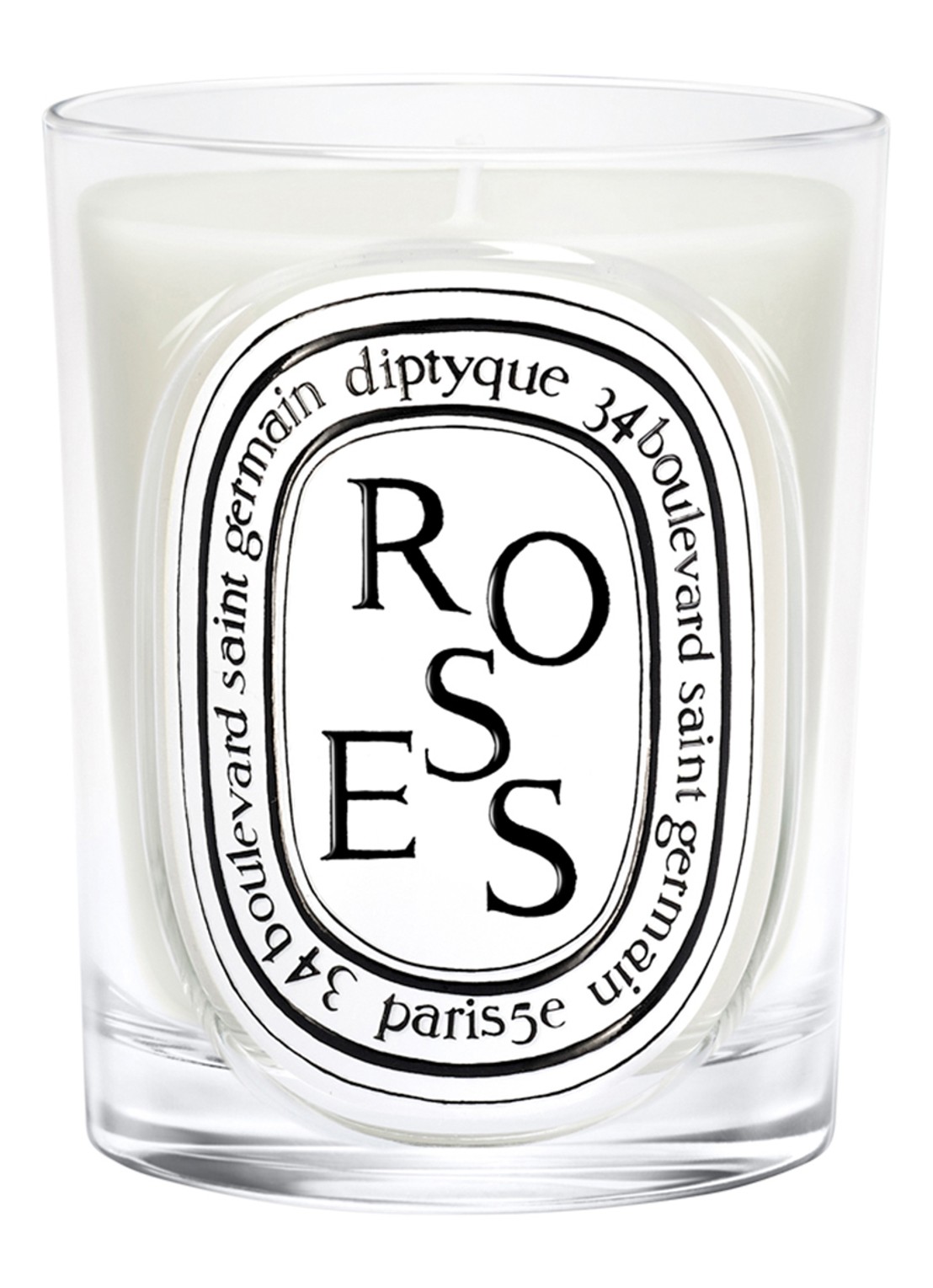 DIPTYQUE Roses Classic geurkaars 190 gram - voorkant 2 beige