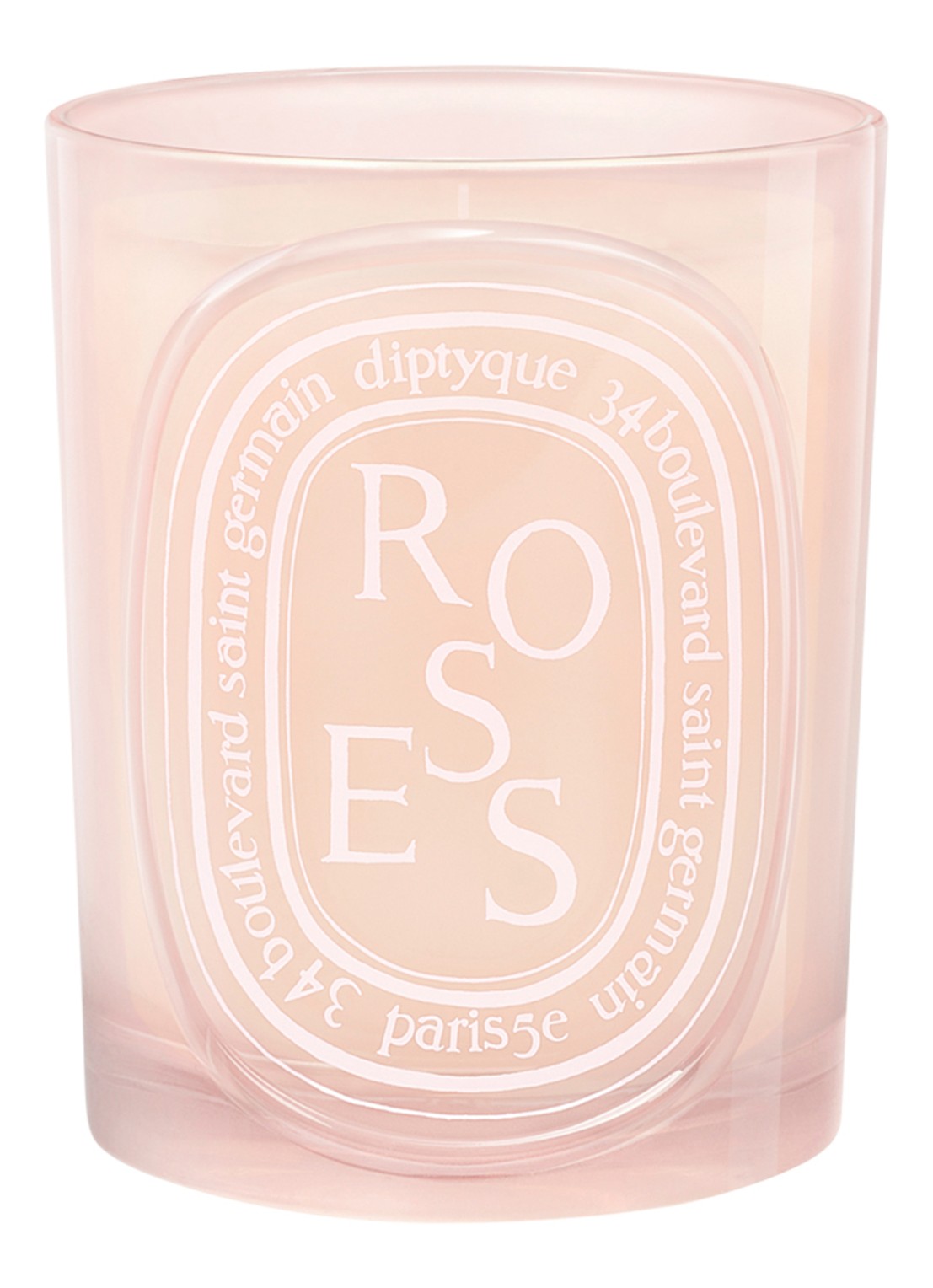DIPTYQUE Roses geurkaars 300 gram - voorkant 2 beige