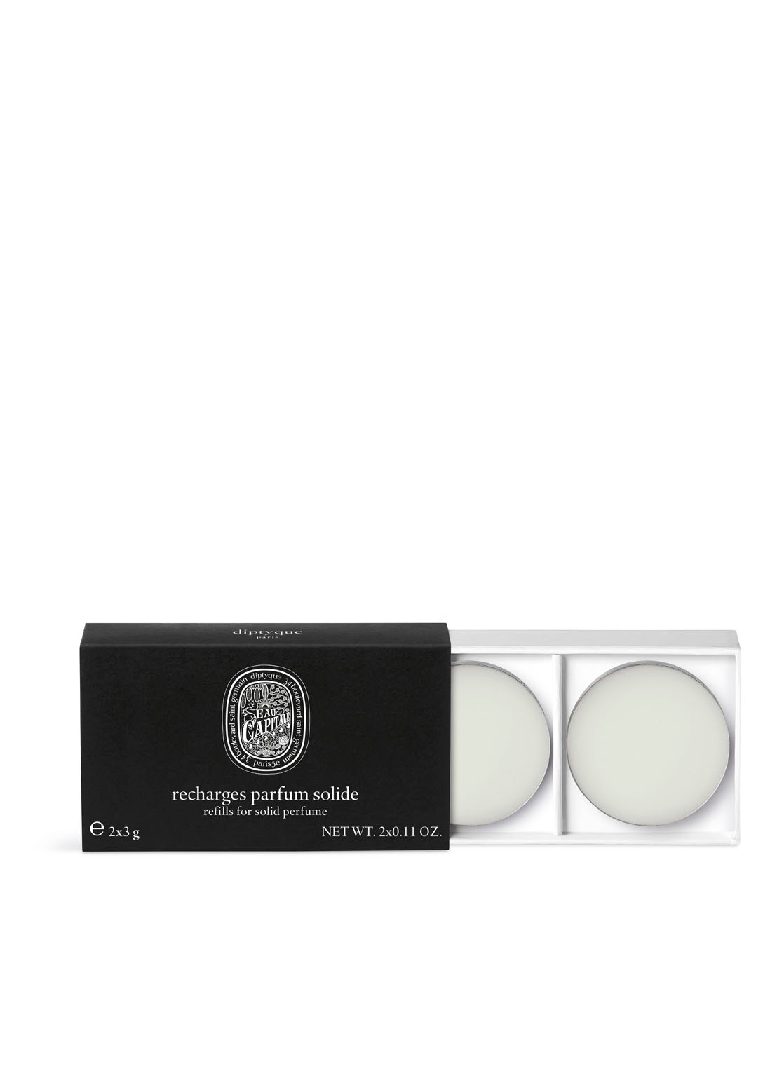 DIPTYQUE Solid Perfume - solide parfum - voorkant 2 eau capitale