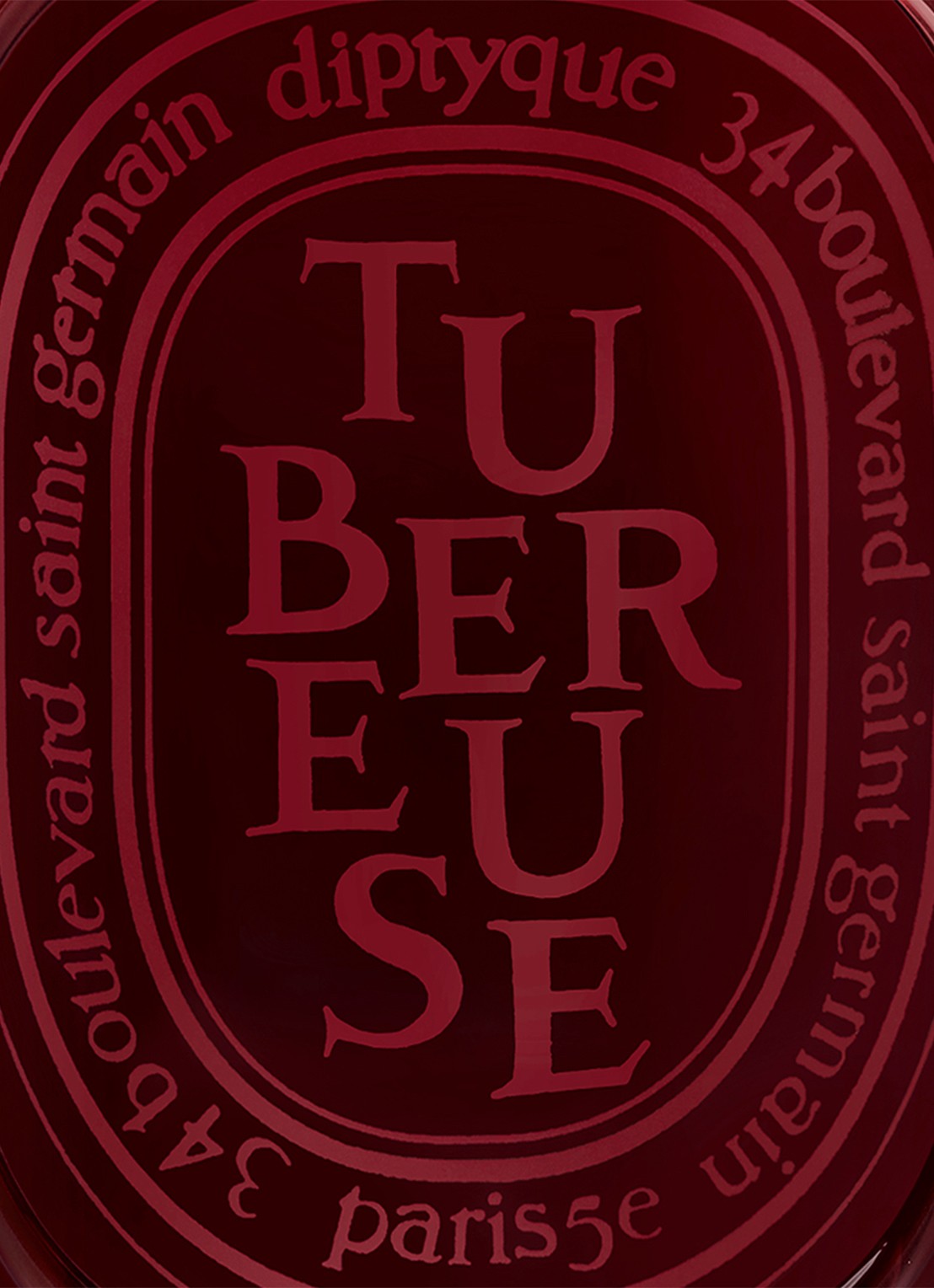 DIPTYQUE Tubereuse geurkaars 300 gram - achterkant 4 beige