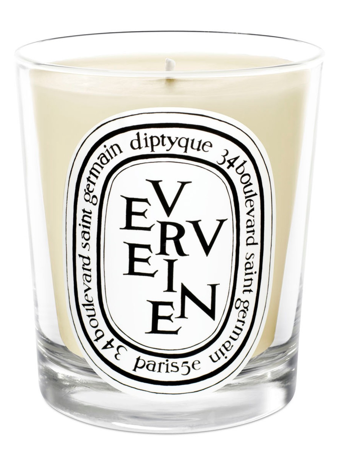 DIPTYQUE Verveine mini geurkaars - voorkant creme