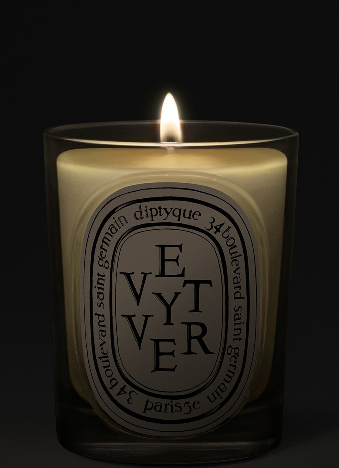 DIPTYQUE Vetyver Classic geurkaars 190 gram - voorkant 4 beige