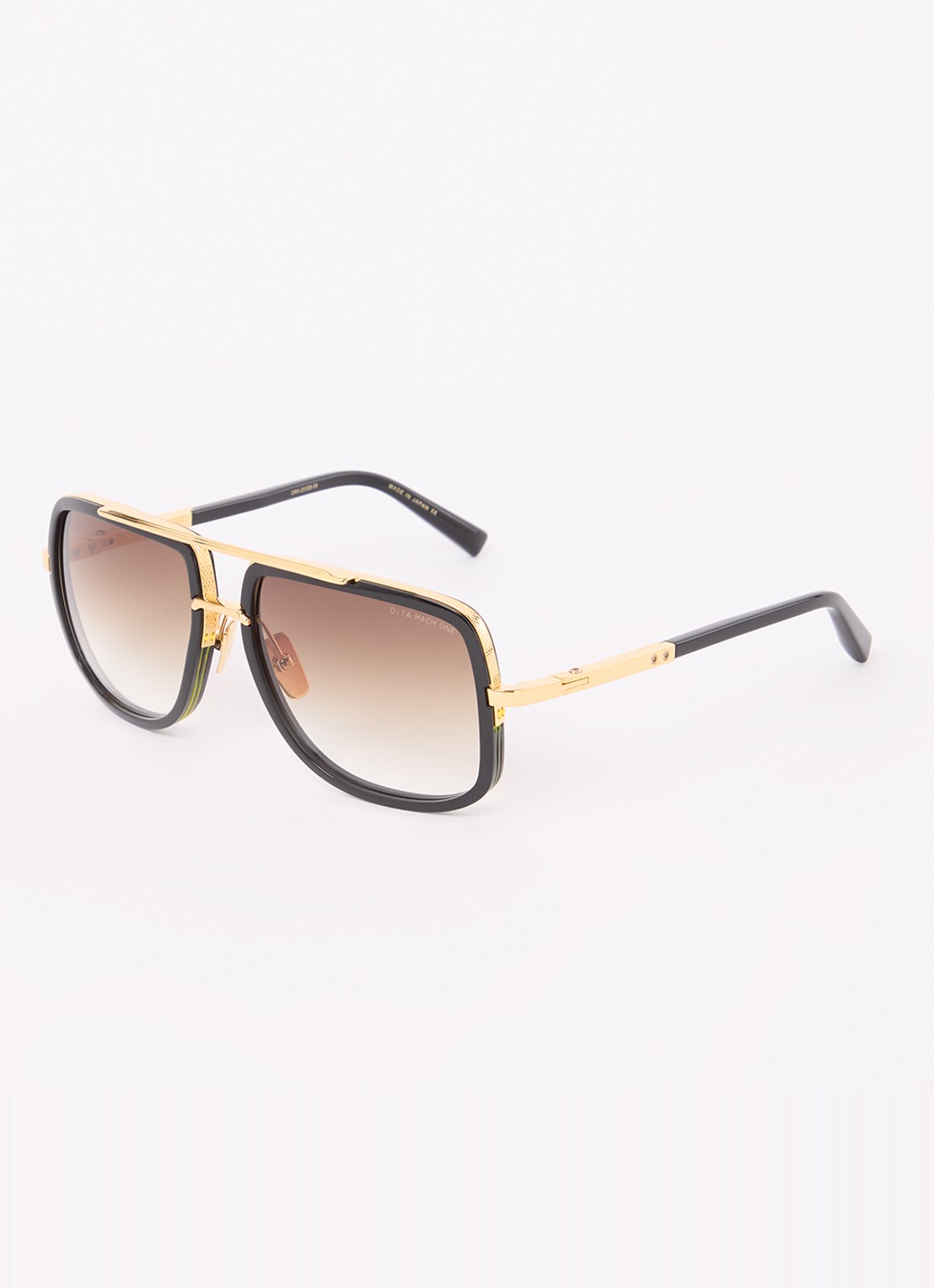 DITA DITA *MACH ONE  59 Blk Gld Brn - voorkant zwart