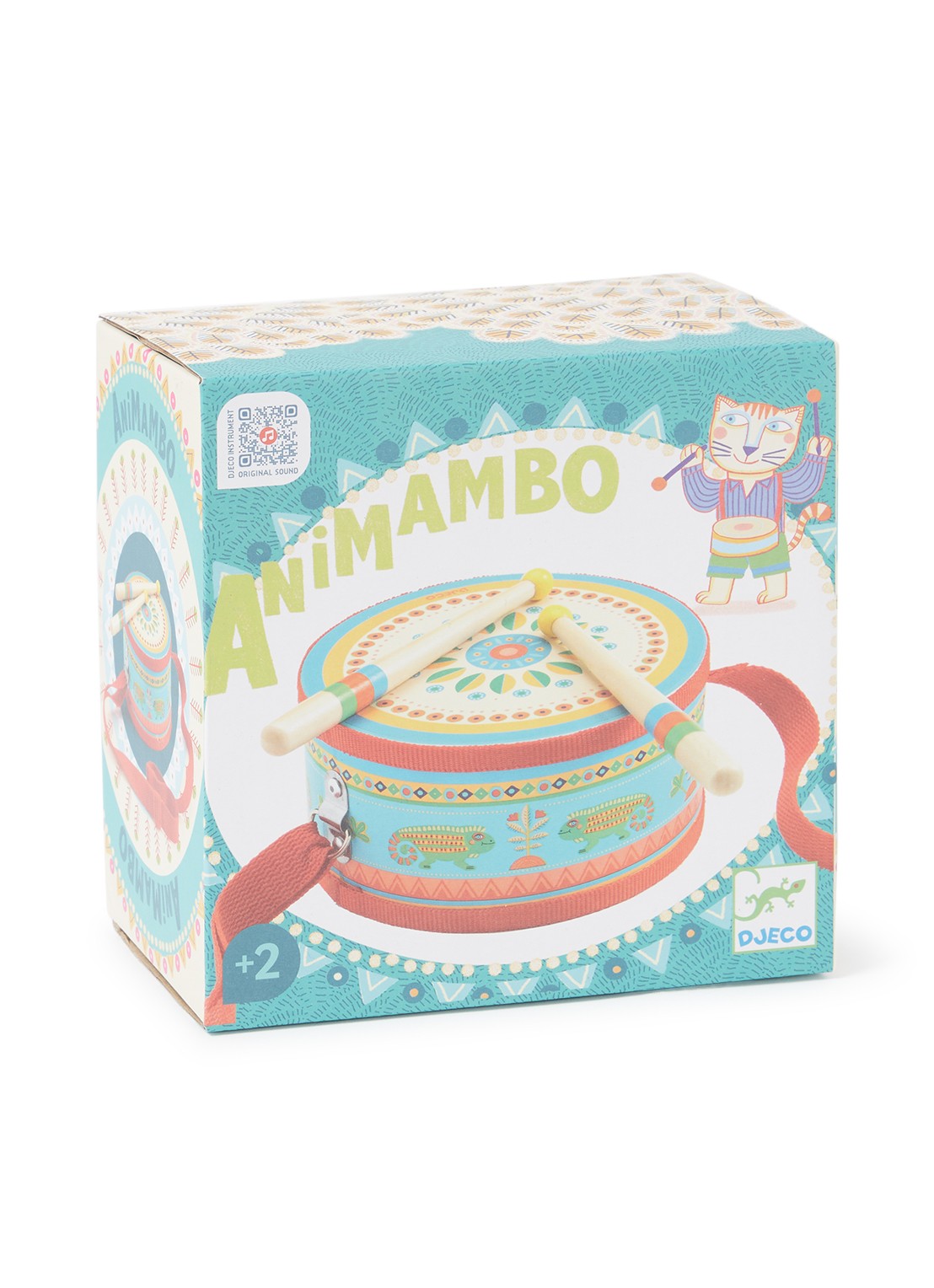 Djeco Animambo trommel - voorkant multicolor