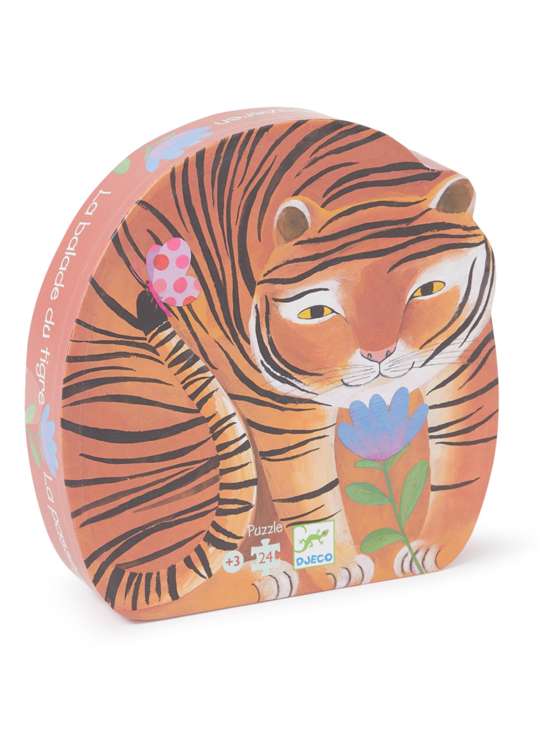 Djeco De tocht van de Tijger legpuzzel 24 stukjes - voorkant multicolor