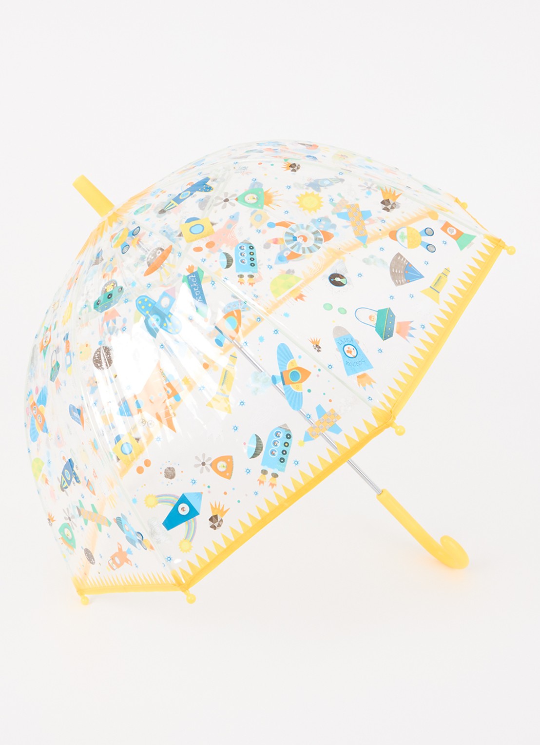 Djeco Espace paraplu 68 x 70 cm - voorkant geel