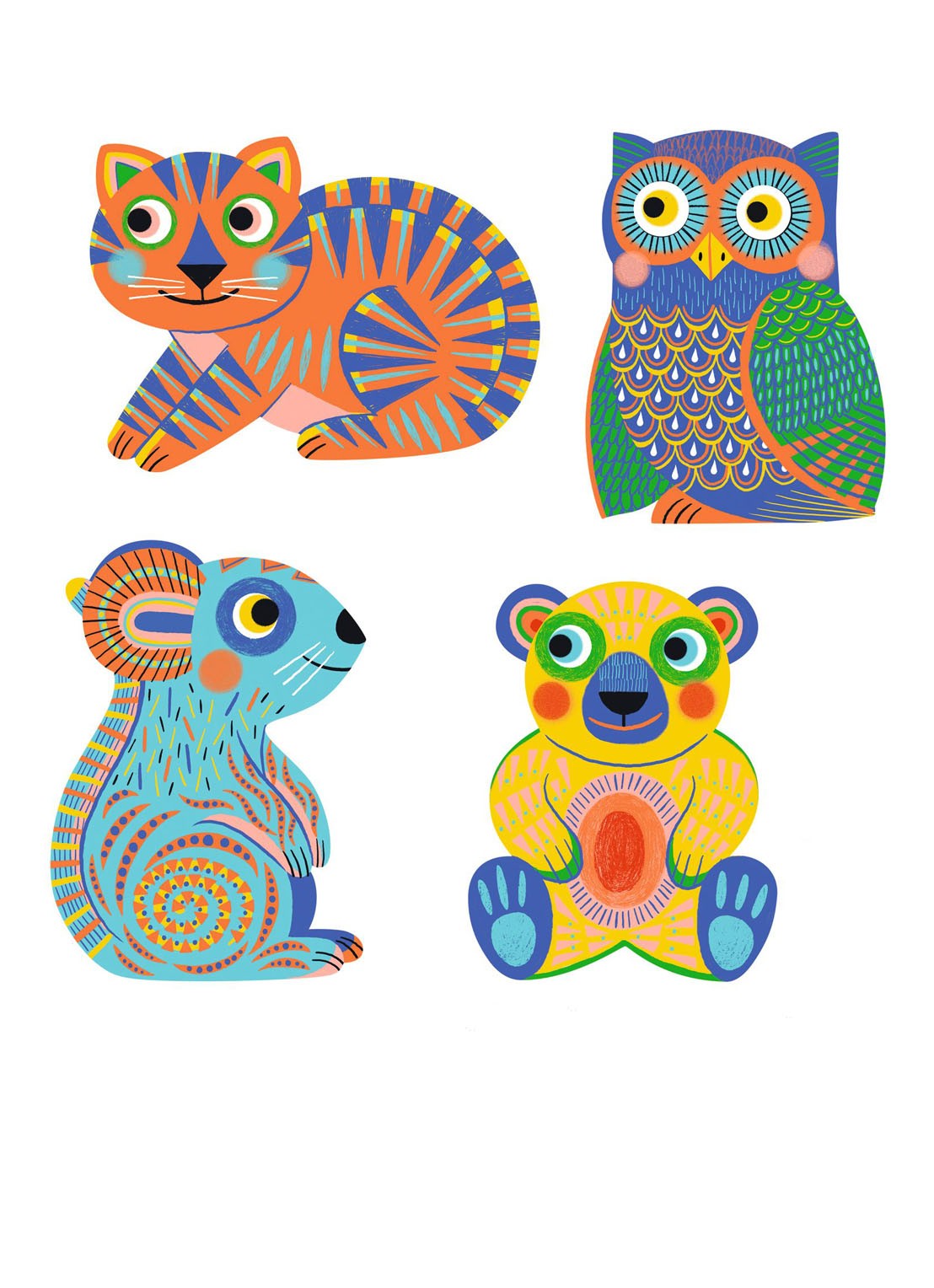 Djeco Magic Colouring Animalo-Ma knutselboek - voorkant 2 multicolor