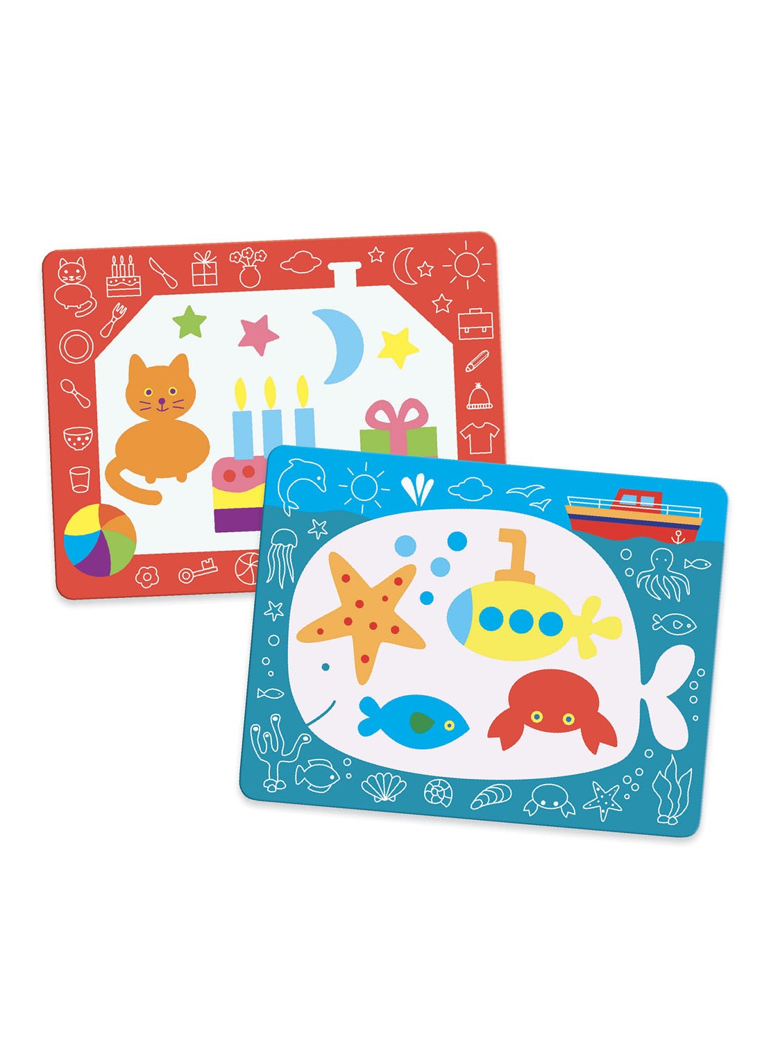 Djeco Magic Colouring Magic Scribbles knutselboek - achterkant 3 multicolor