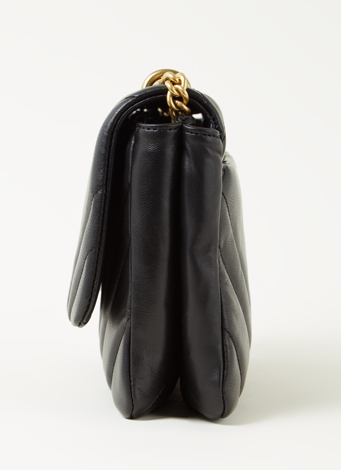 DKNY Vivian crossbodytas van leer - detail 5 zwart