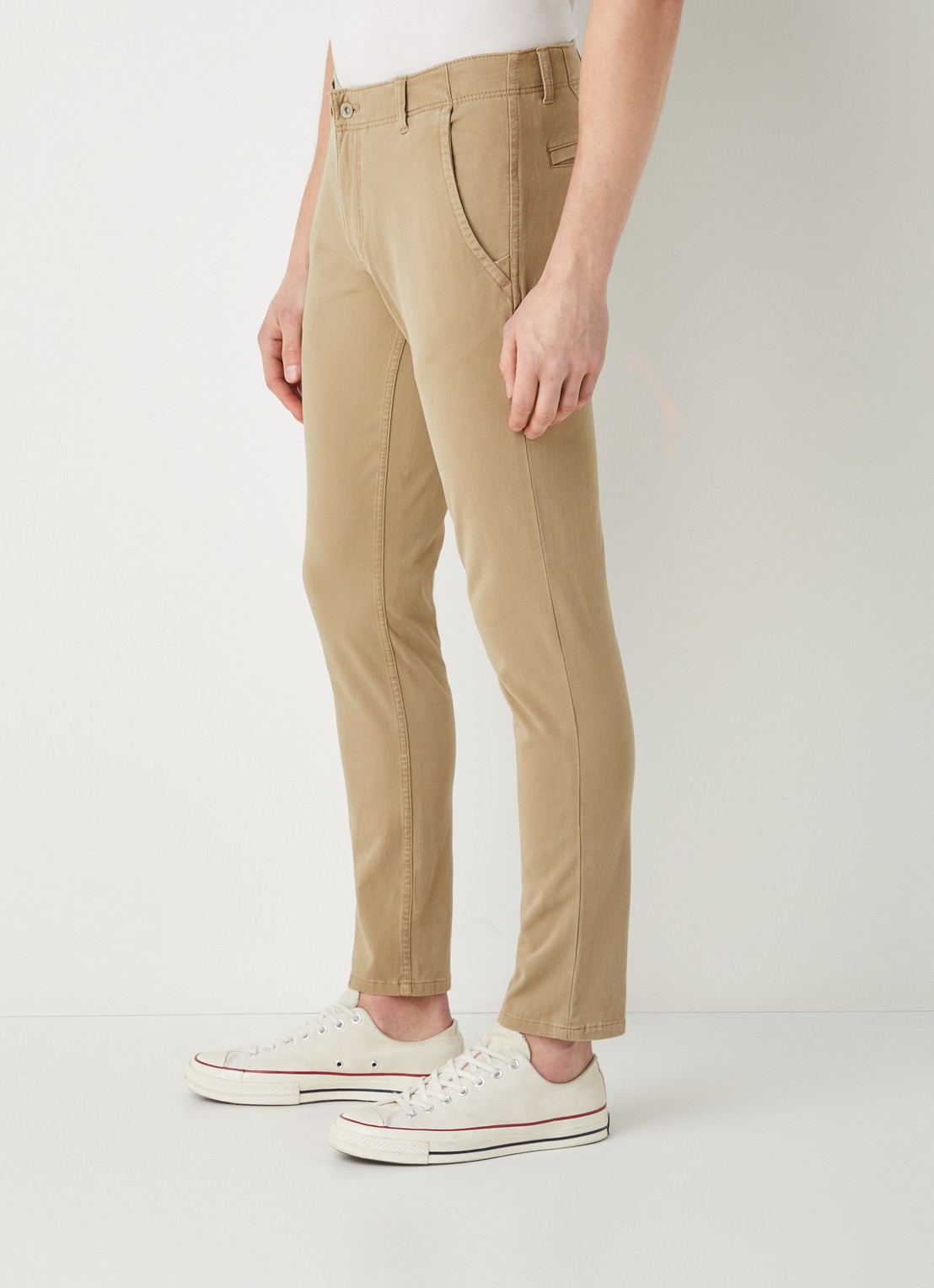 Dockers Alpha skinny fit chino met steekzakken  - detail 5 khaki