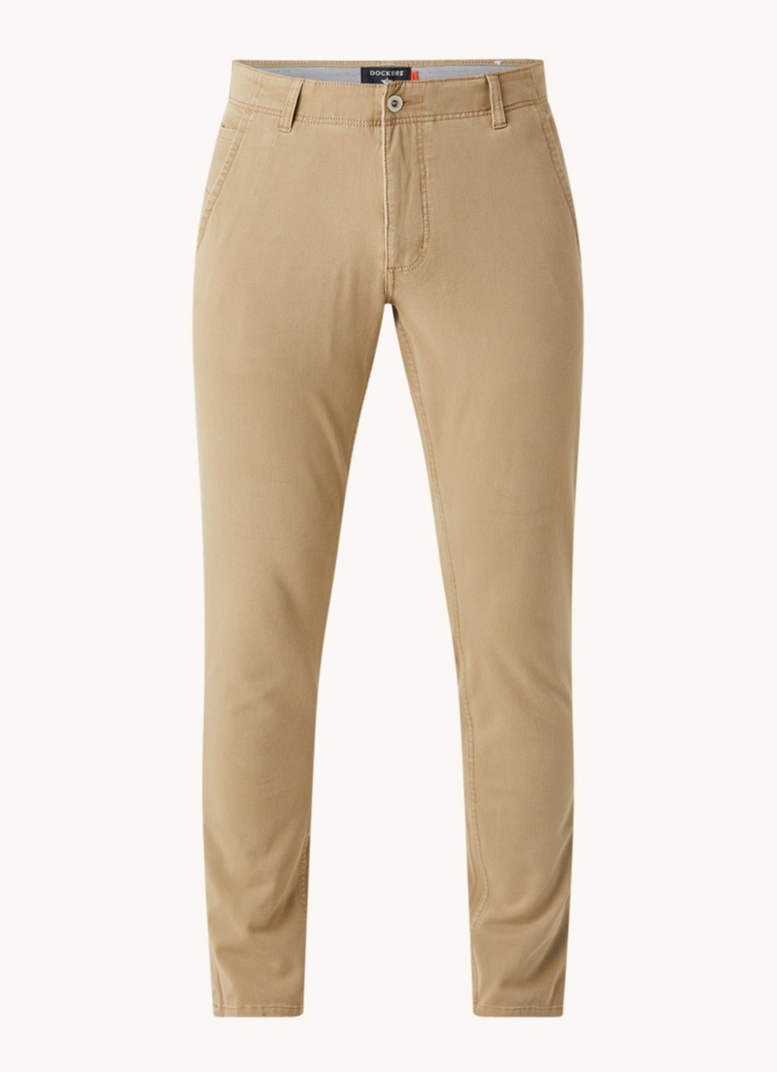 Dockers Alpha skinny fit chino met steekzakken  - voorkant 2 khaki