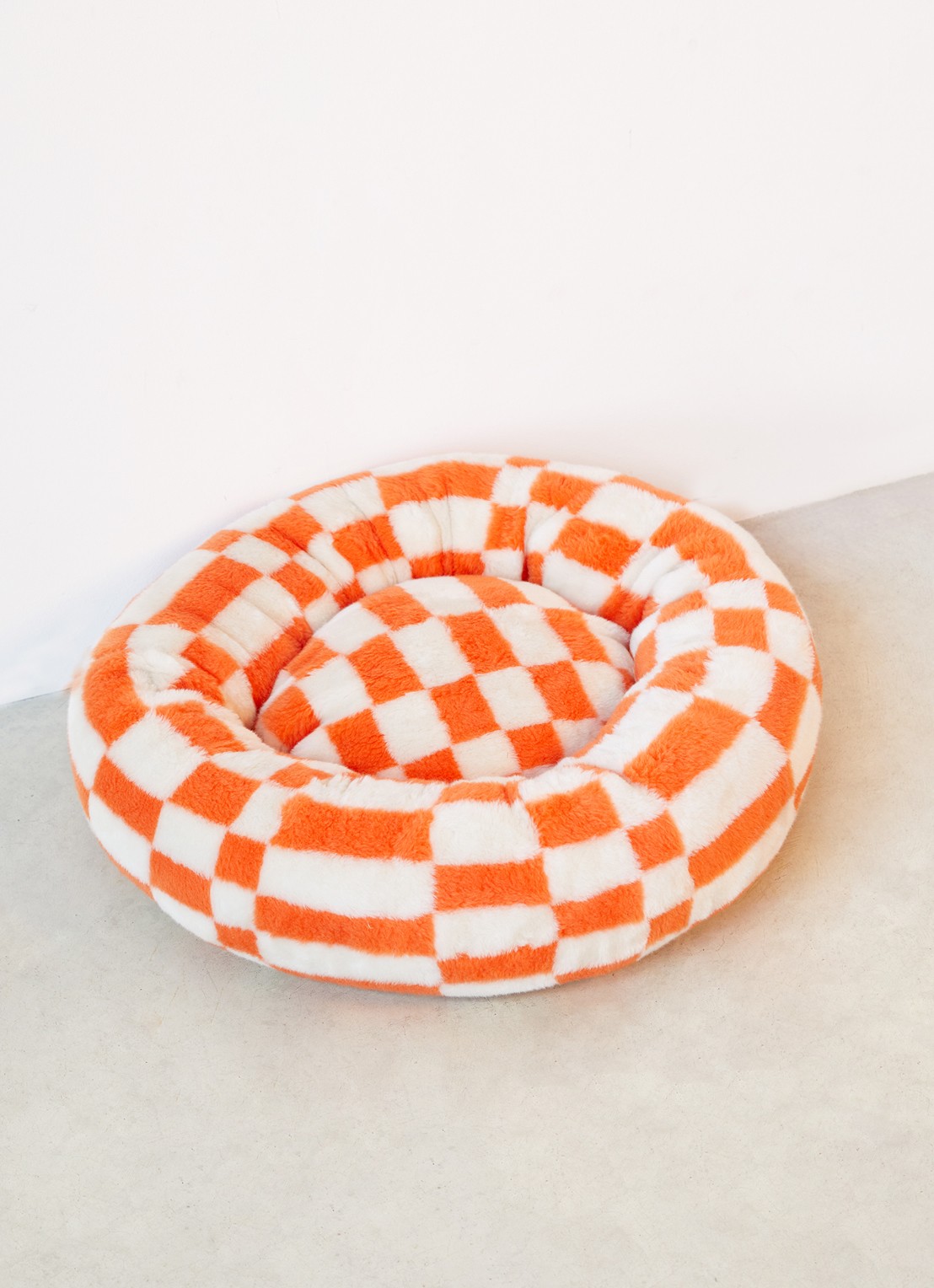 DOGGUO Block hondenmand met print 50 x 50 cm - detail 4 orange