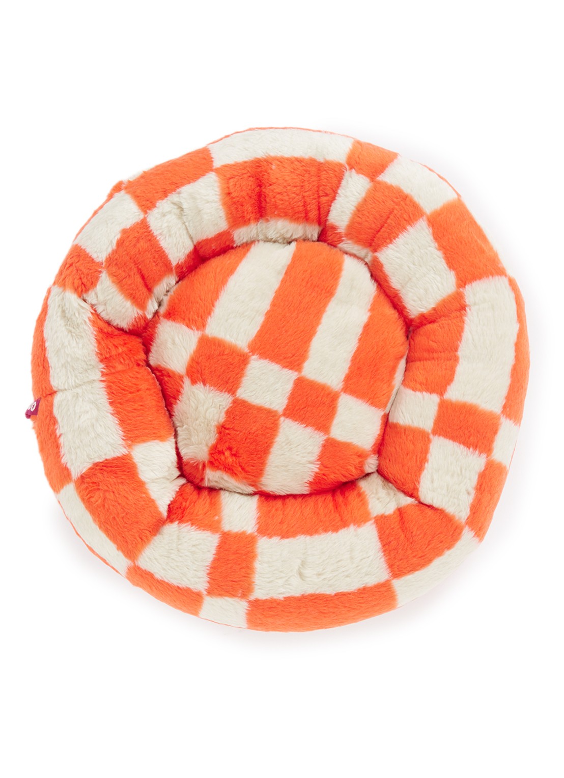 DOGGUO Block hondenmand met print 50 x 50 cm - voorkant orange
