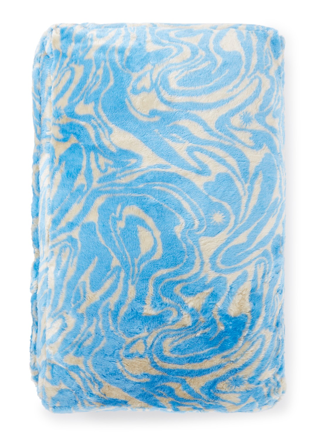 DOGGUO Swirl L hondenmand 105 x 65 cm - voorkant 3 blauw