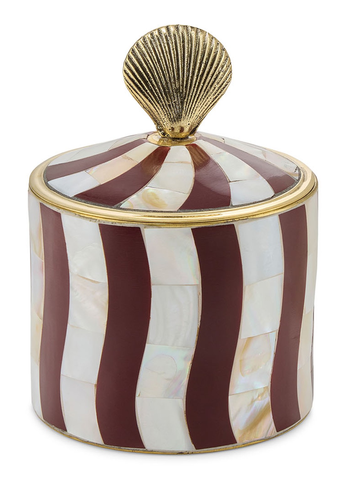 Doing Goods Abby Shell Circus blik - voorkant bordeauxrood