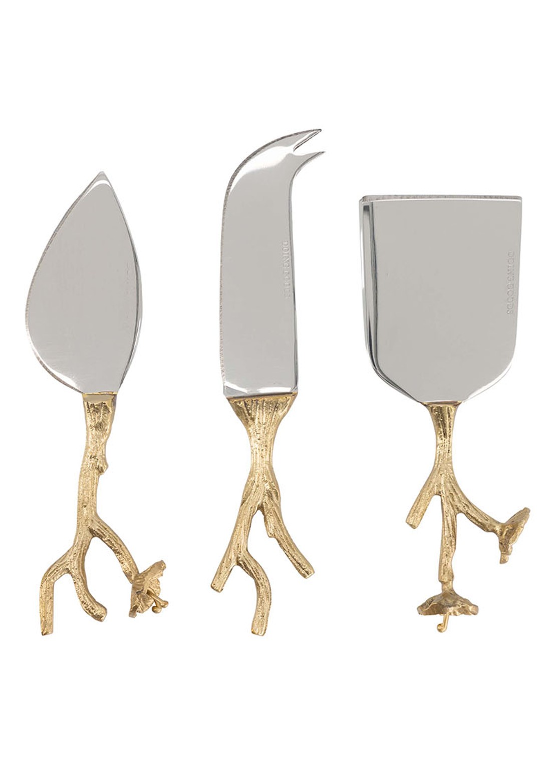 Doing Goods Ava Blossom kaasmes set van 3 in giftbox - voorkant 3 brons