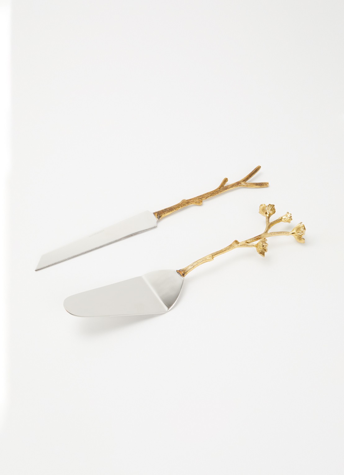 Doing Goods Ava taartmes en taartschep in giftbox - voorkant 2 brons
