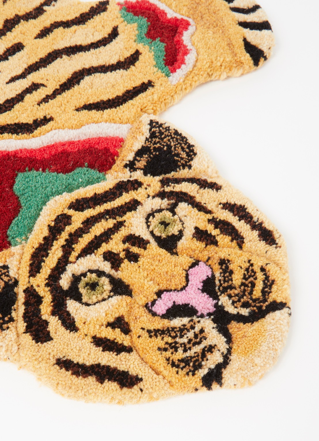 Doing Goods Babul Bombay Tiger vloerkleed - detail 3 orange