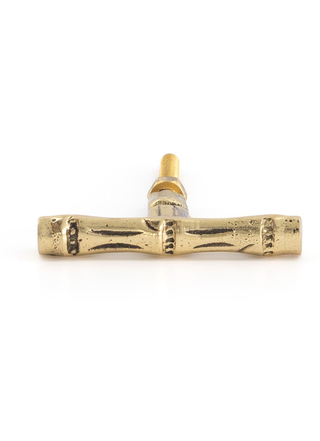 Doing Goods Bodhi Bamboo deurknop - voorkant 2 messing