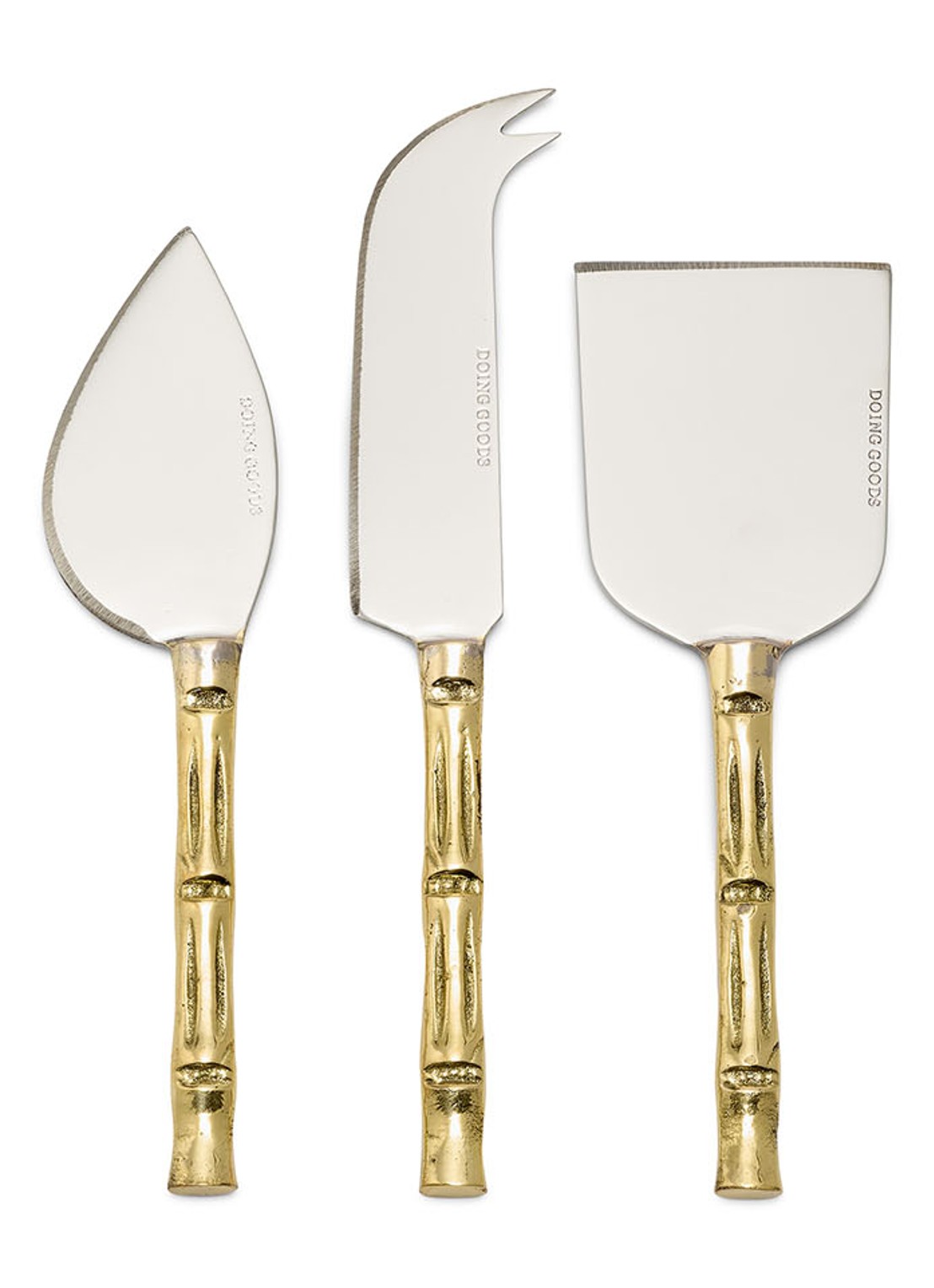 Doing Goods Bodhi Bamboo kaasmes set van 3 in giftbox - voorkant brons