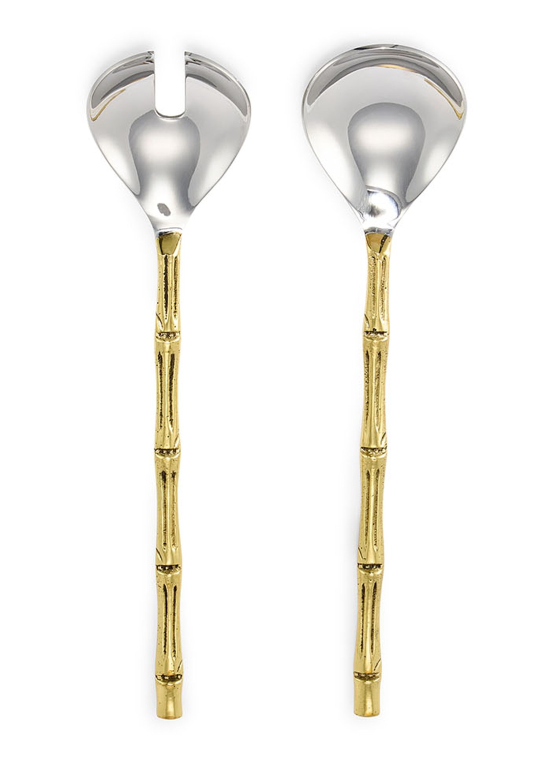 Doing Goods Bodhi Bamboo saladebestek set van 2 in giftbox - voorkant brons