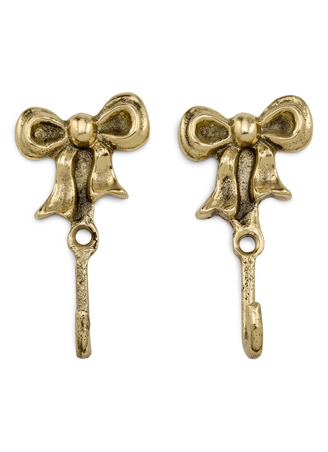 Doing Goods Bowie Bow wandhaak set van 2  - voorkant 4 goud