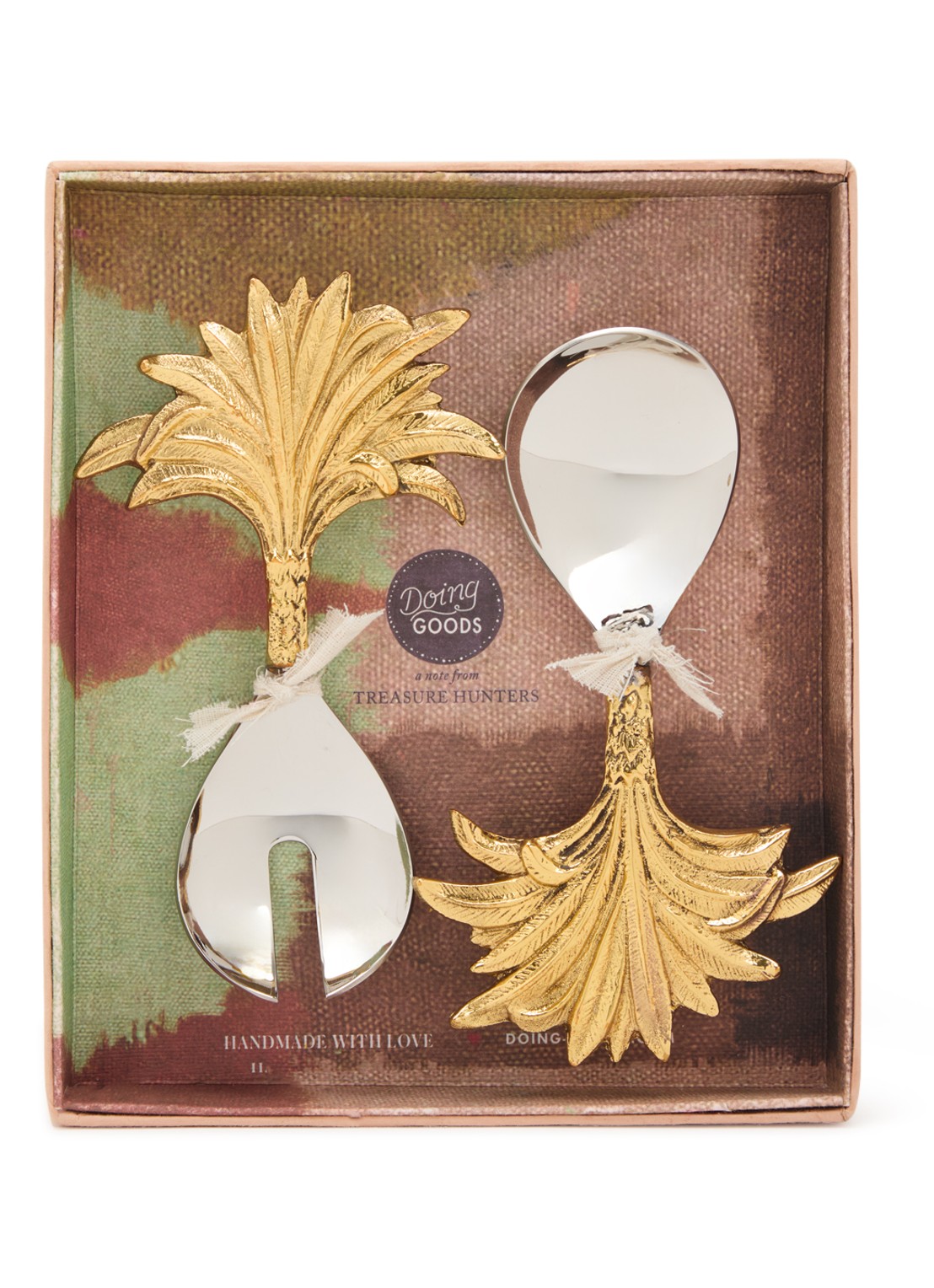 Doing Goods Chameli kaasmes set van 3 in giftbox - detail goud