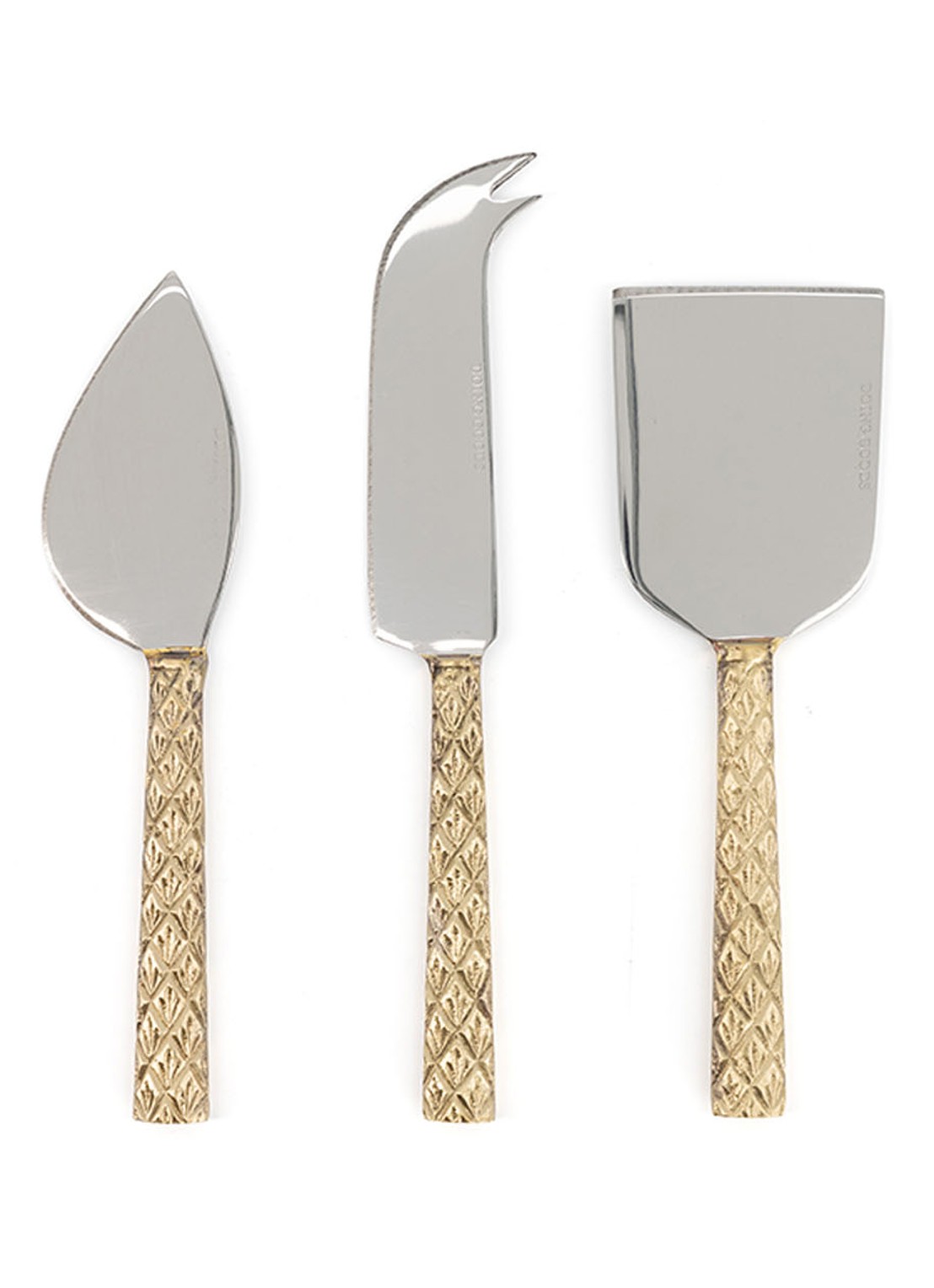 Doing Goods Chameli kaasmes set van 3 in giftbox - voorkant brons