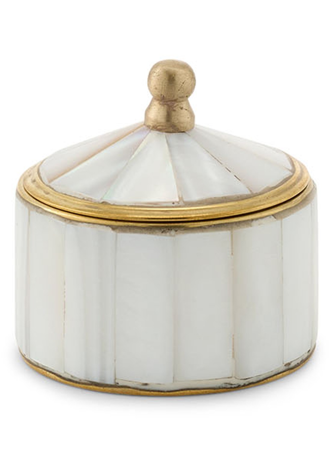 Doing Goods Chelsey Pearly Circus opbergdoos 4,5 cm - voorkant gebroken wit