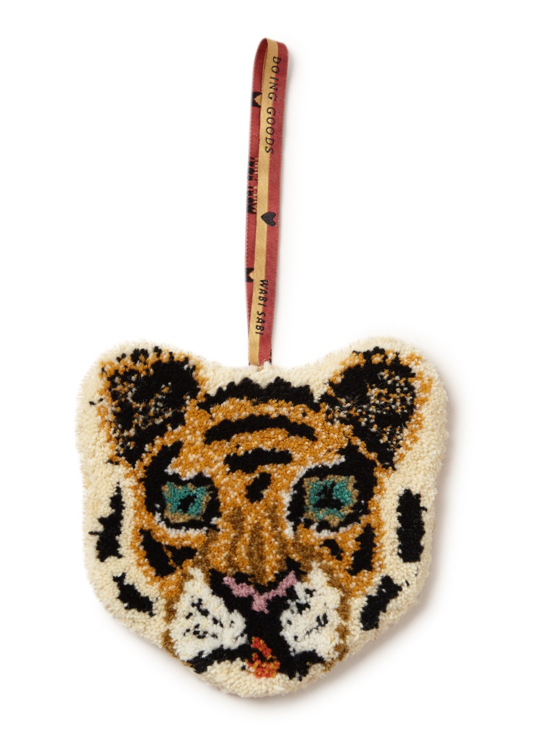 Doing Goods Cloudy Tiger Cub hanger 18 cm - voorkant 4 orange