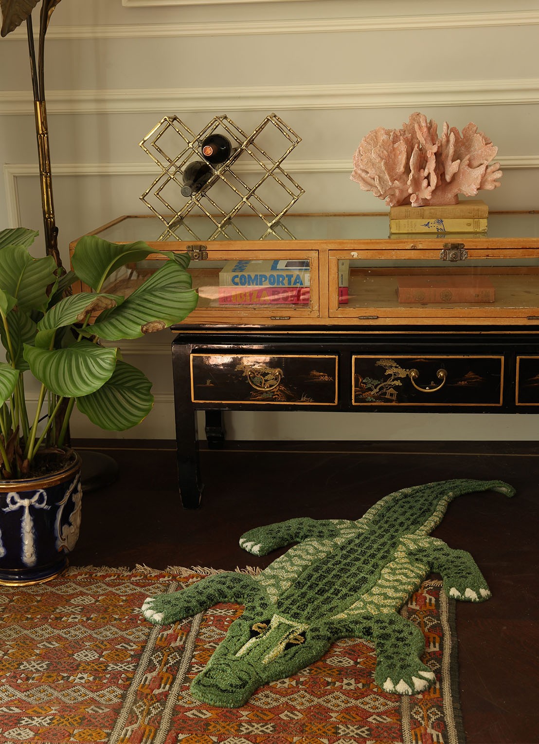 Doing Goods Coolio Crocodile vloerkleed 110 x 57 cm - detail 3 undefined